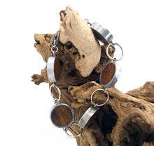 Load image into Gallery viewer, Aluminum Wood Bracelet
