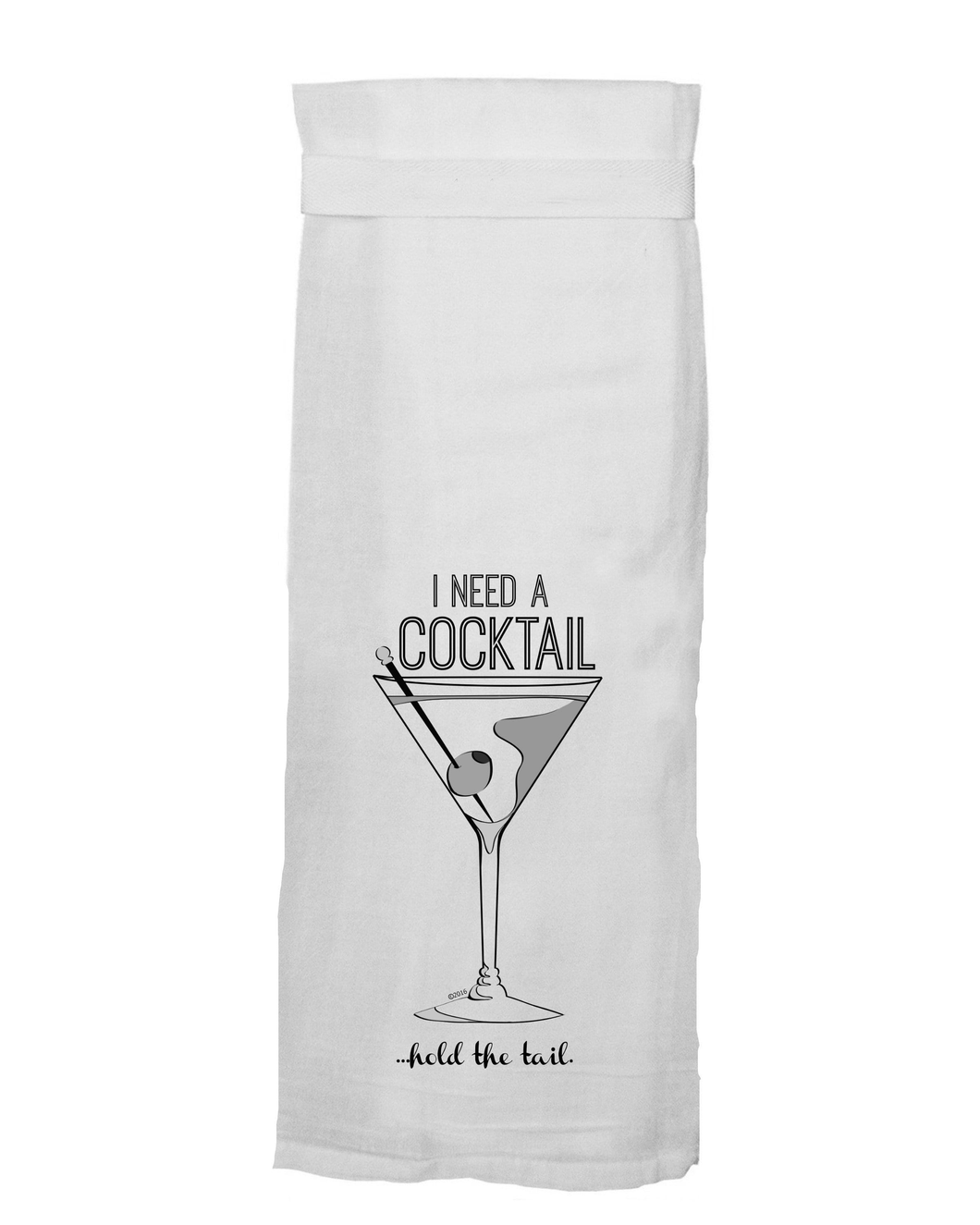 Snarky Tea Towels -Hold The Tail