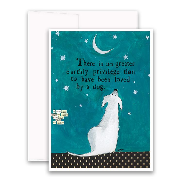 Loved By A Dog- Card