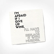 Load image into Gallery viewer, Snarky Cocktail Napkins - Wine Murder
